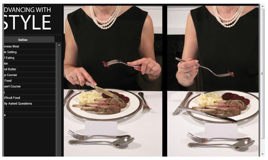 Business Dining Etiquette Training Course by Advancing With Style